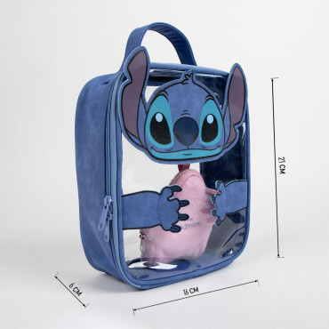 Stitch Saco de toilette transparente Disney 16cm