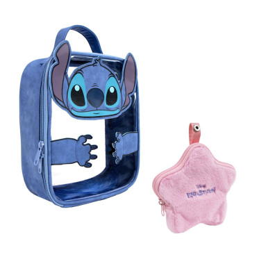 Stitch Saco de toilette transparente Disney 16cm