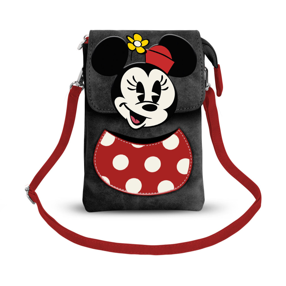 Bolsa de ombro preta da Minnie Mouse