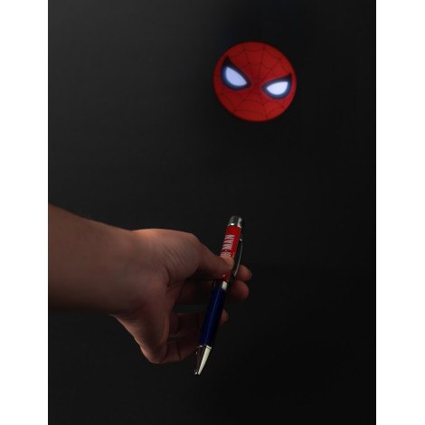 Bloco de notas A5 do Spiderman e caneta projectora