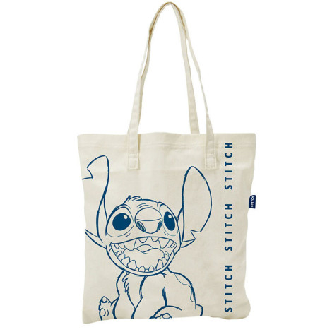 Stitch Saco de compras Silhouette azul 41 x 37 cm