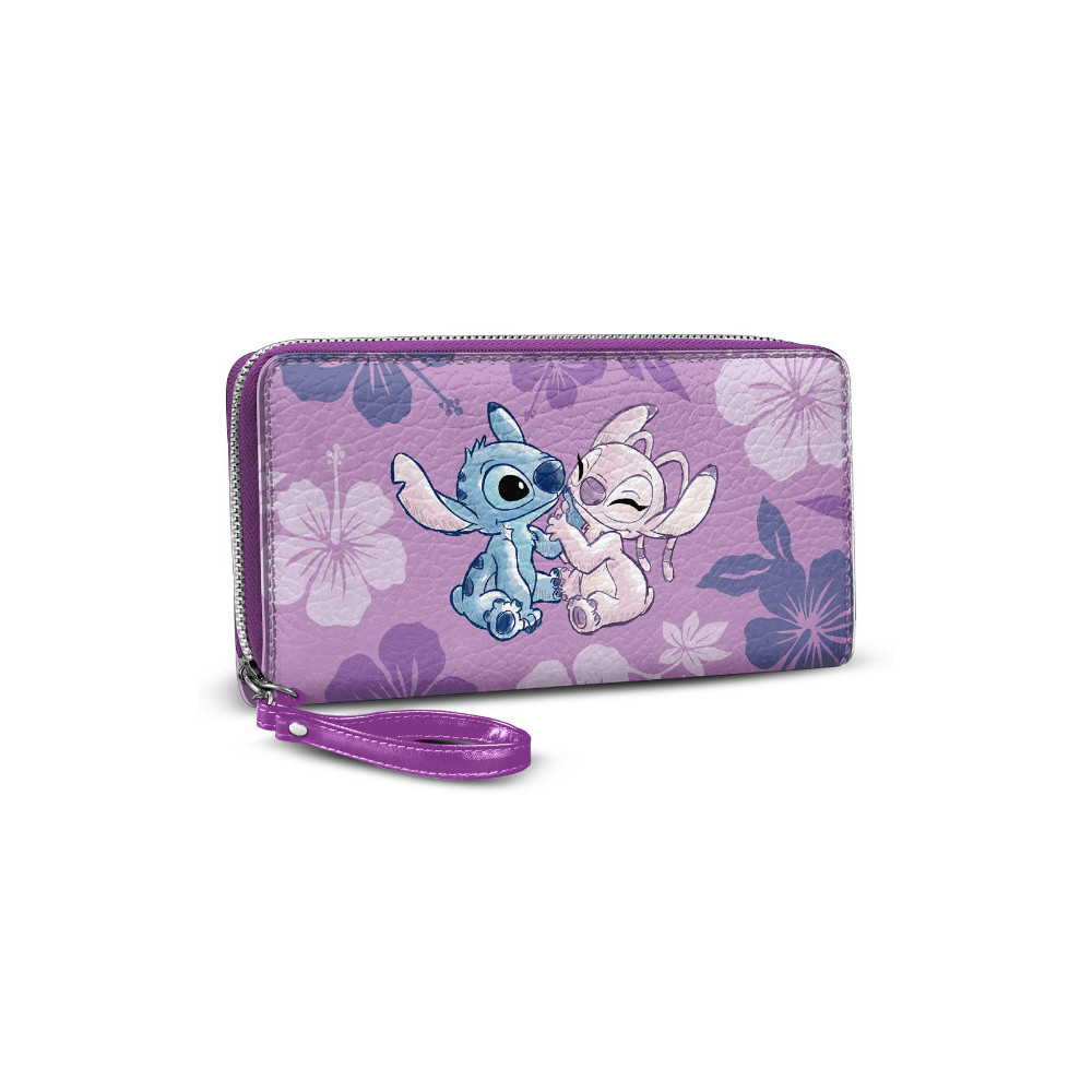 Stitch Carteira roxa e Angel Disney