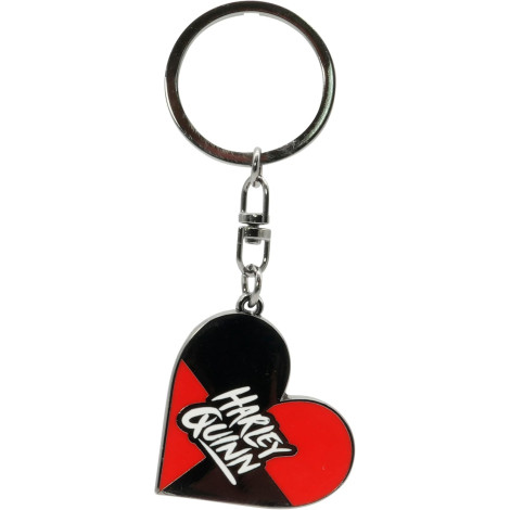 Porta-chaves de metal Harley Quinn coração DC Comics