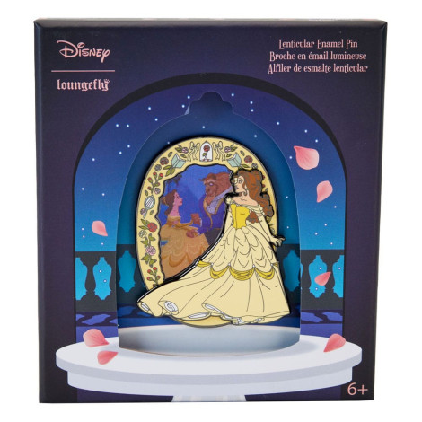 Prato Esmaltado Efeito 3D Bela (A Bela e o Monstro) 8 Cm Disney