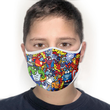 Máscara Reutilizável SuperSheep Mix Kukuxumusu Youth Reusable Face Mask