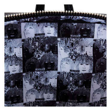 Loungefly Saco de mochila dos Beatles Mini Revolver Album com bolsa para discos