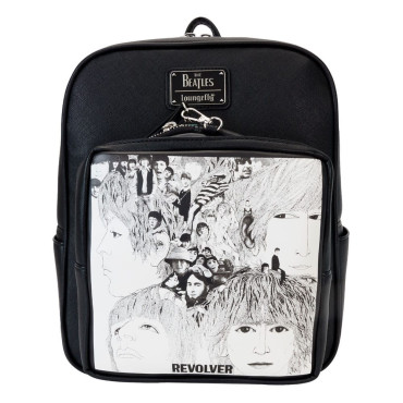 Loungefly Saco de mochila dos Beatles Mini Revolver Album com bolsa para discos