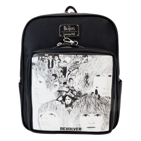 Loungefly Saco de mochila dos Beatles Mini Revolver Album com bolsa para discos