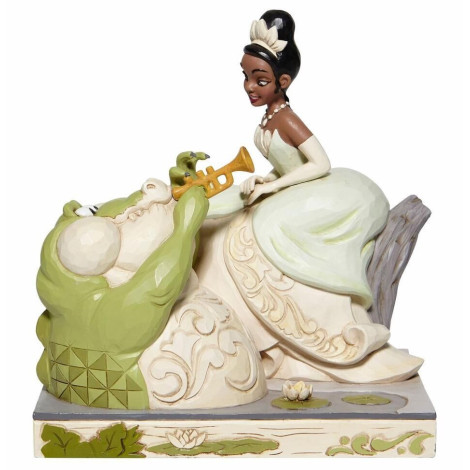 Tiana e o Sapo Figura da Floresta Branca Enesco