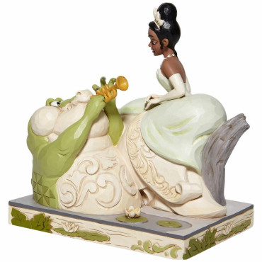 Tiana e o Sapo Figura da Floresta Branca Enesco