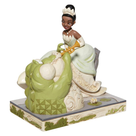 Tiana e o Sapo Figura da Floresta Branca Enesco