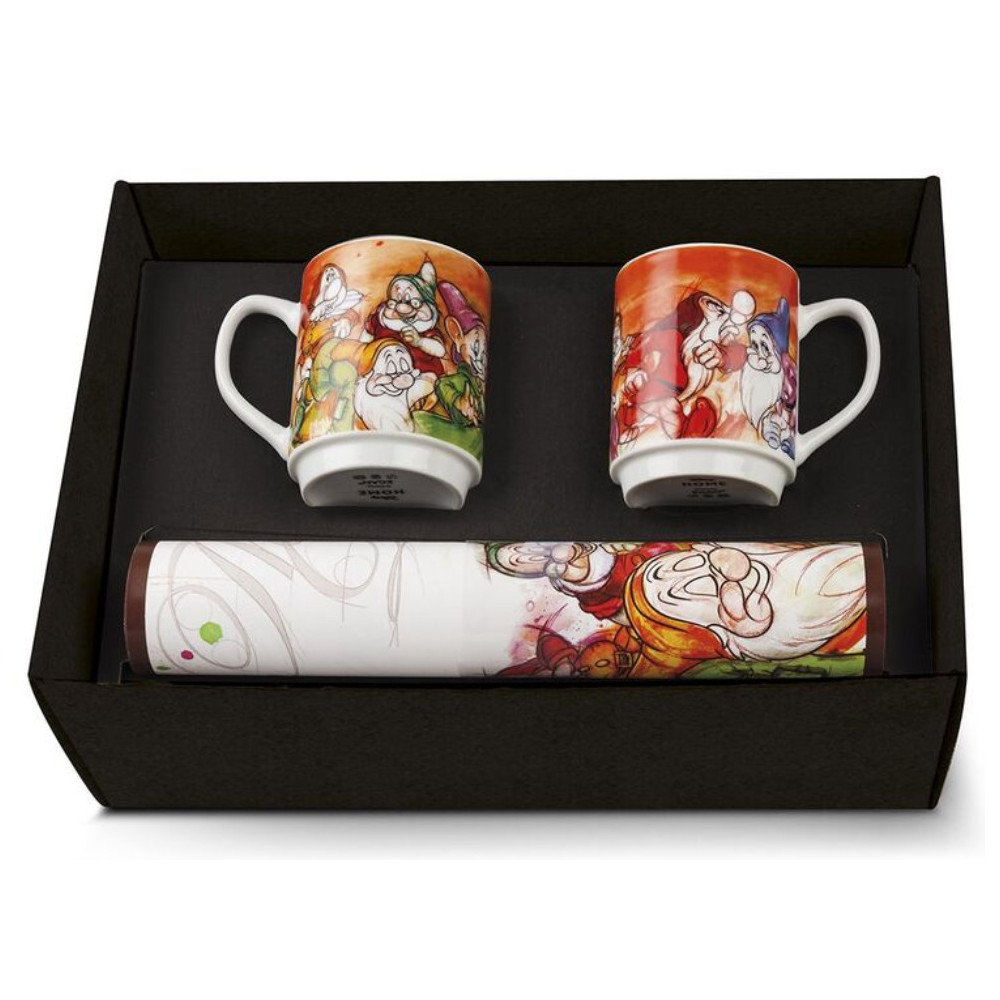 Conjunto de caneca e toalha de mesa Disney Branca de Neve