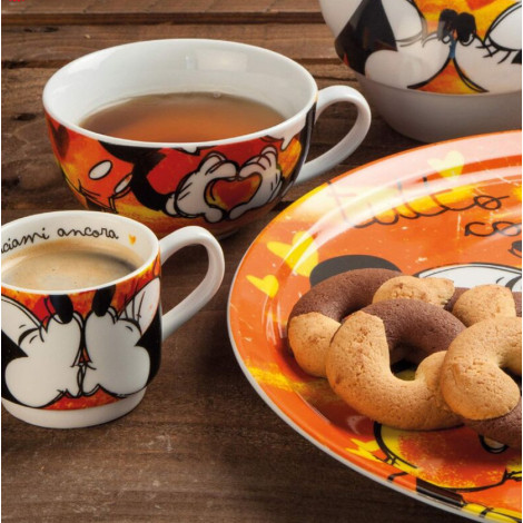 Conjunto de 2 chávenas de café expresso Mickey & Minnie Disney