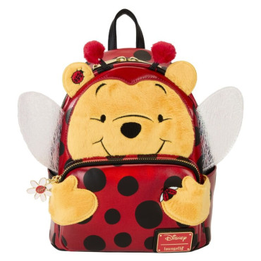 Loungefly Saco de mochila Winnie the Pooh com fantasia de joaninha