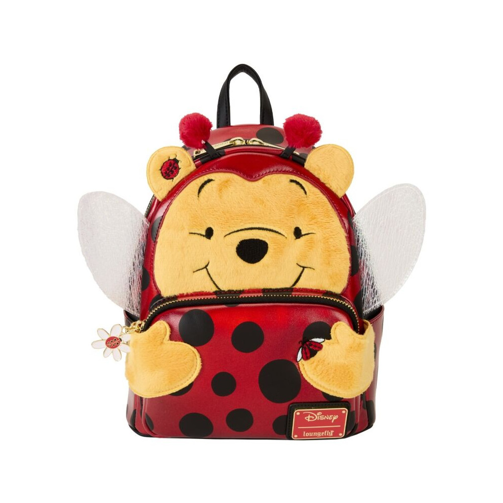 Loungefly Saco de mochila Winnie the Pooh com fantasia de joaninha