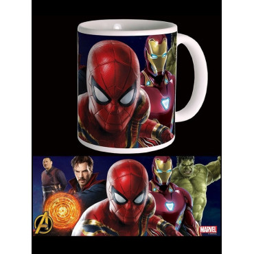 Caneca Homem-Aranha Vingadores Guerra Infinita