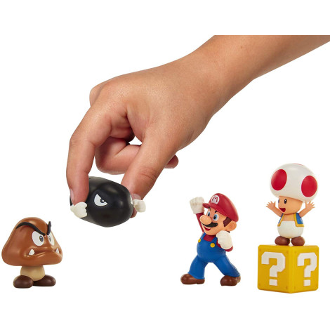 Conjunto de 5 figuras Super Mario Bros Nintendo 6 cm