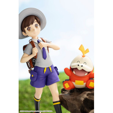 Pokémon Estatua ARTFXJ PVC 1/8 Florian & Fuecoco 20 cm