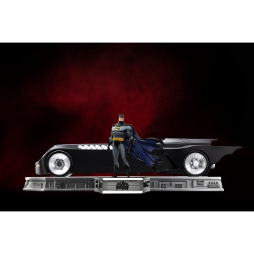 Batman A Série Animada (1992) Conjunto de Arte Escala 1/10 Deluxe Batman e Batmobile 24 Cm