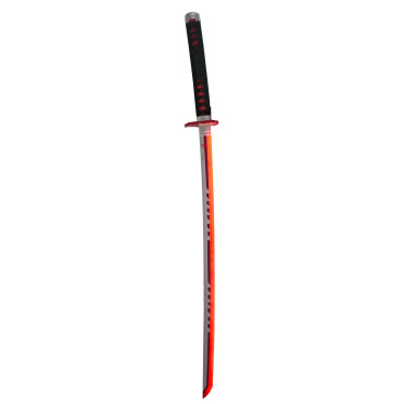 Katana de bambu Mingshao Kamado Tanjirou com luz Demon Slayer