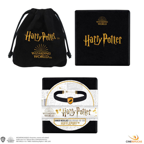 Colar de veludo Harry Potter Hufflepuff