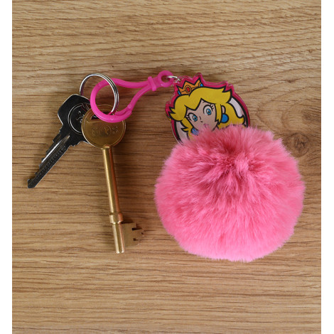 Porta-chaves Super Mario Princess Peach Pompom