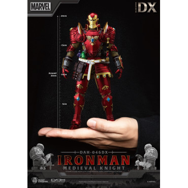 Figura Dinâmica 8H Iron Man Cavaleiro Medieval