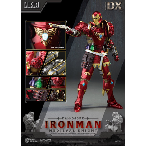 Figura Dinâmica 8H Iron Man Cavaleiro Medieval