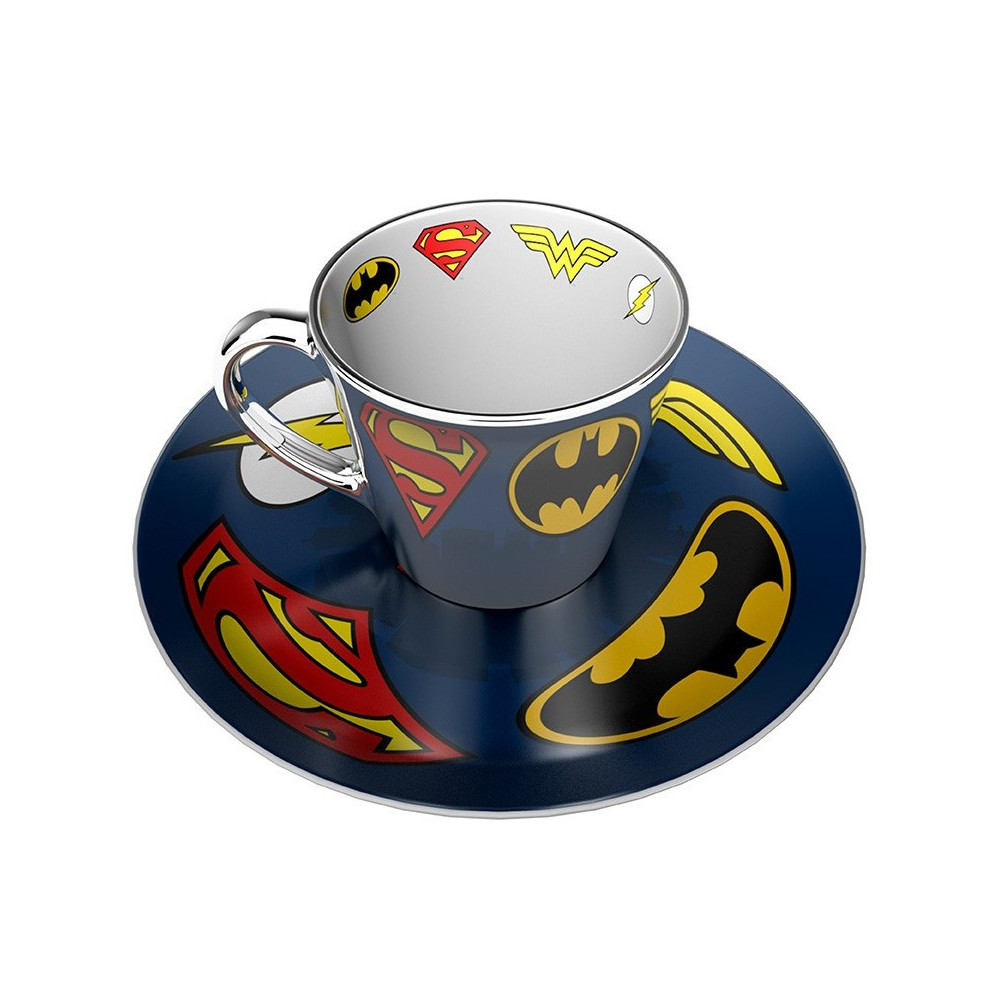 Conjunto de chávena de café e prato DC Comics Deluxe