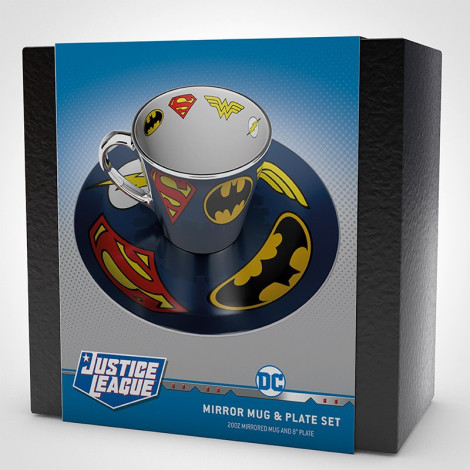 Conjunto de chávena de café e prato DC Comics Deluxe