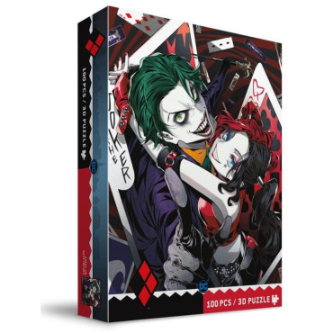 Puzzle Lenticular Joker e Harley Quinn 100 peças