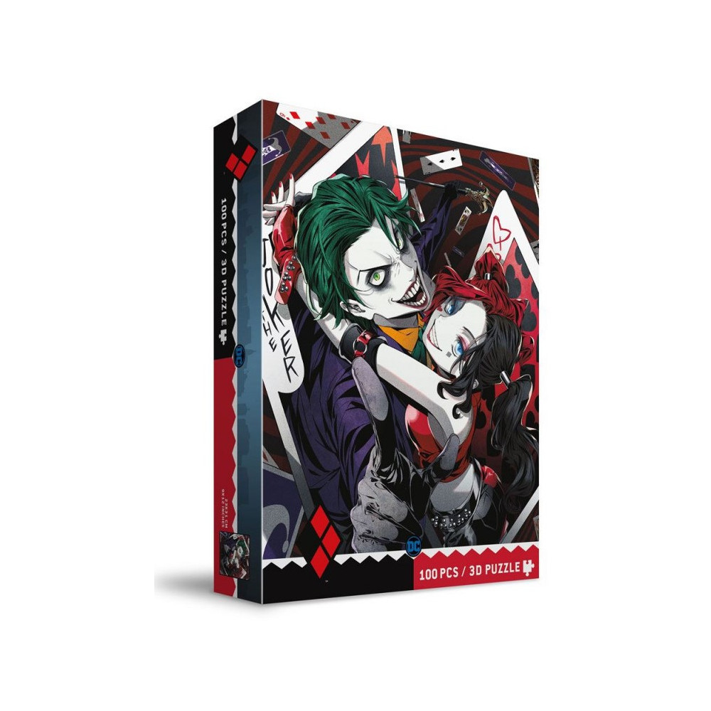 Puzzle Lenticular Joker e Harley Quinn 100 peças