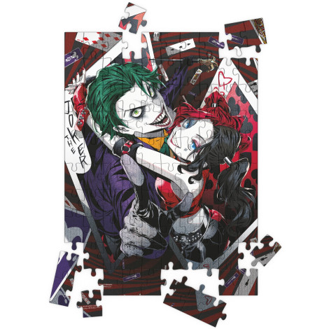 Puzzle Lenticular Joker e Harley Quinn 100 peças