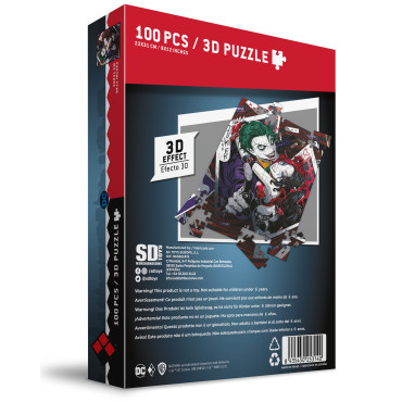 Puzzle Lenticular Joker e Harley Quinn 100 peças