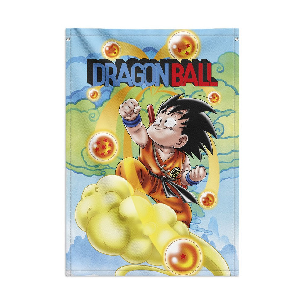 Bandeira decorativa Goku criança Dragon Ball