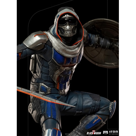 Figura à escala de arte Marvel Viúva Negra Taskmaster BDS