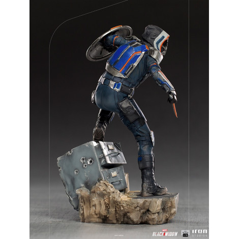 Figura à escala de arte Marvel Viúva Negra Taskmaster BDS