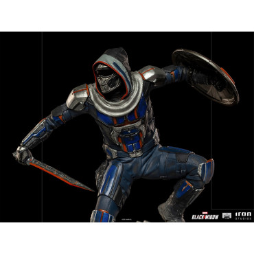 Figura à escala de arte Marvel Viúva Negra Taskmaster BDS