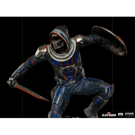 Figura à escala de arte Marvel Viúva Negra Taskmaster BDS