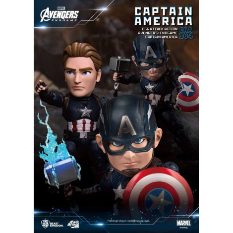 Figura de ataque do ovo do Capitão América Vingadores: Ultimato