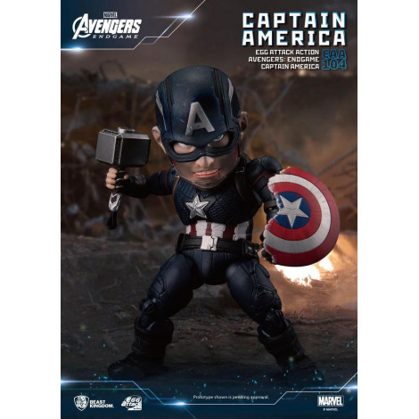 Figura de ataque do ovo do Capitão América Vingadores: Ultimato