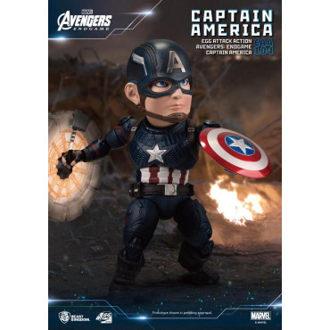 Figura de ataque do ovo do Capitão América Vingadores: Ultimato