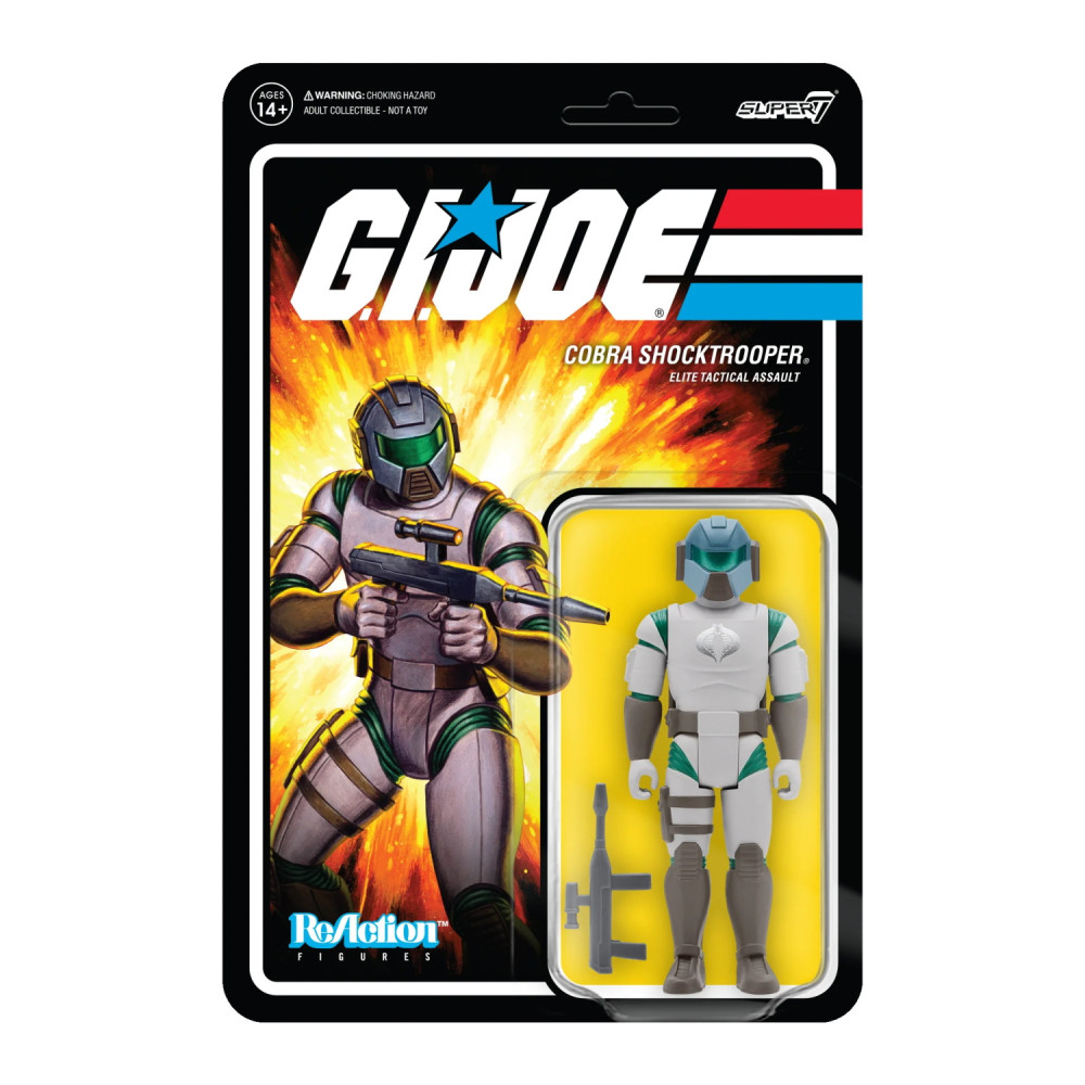 Figura de Reação Gi Joe Cobra Shocktrooper Espingarda Shocktrooper A