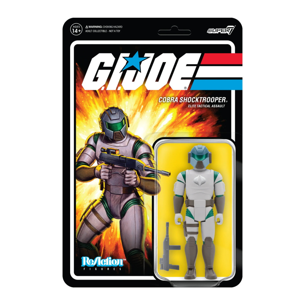 Figura de Reação Gi Joe Cobra Shocktrooper Espingarda Shocktrooper B