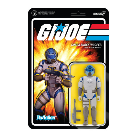 Figura de Reação GI Joe Cobra Shocktrooper Espingarda Shocktrooper C