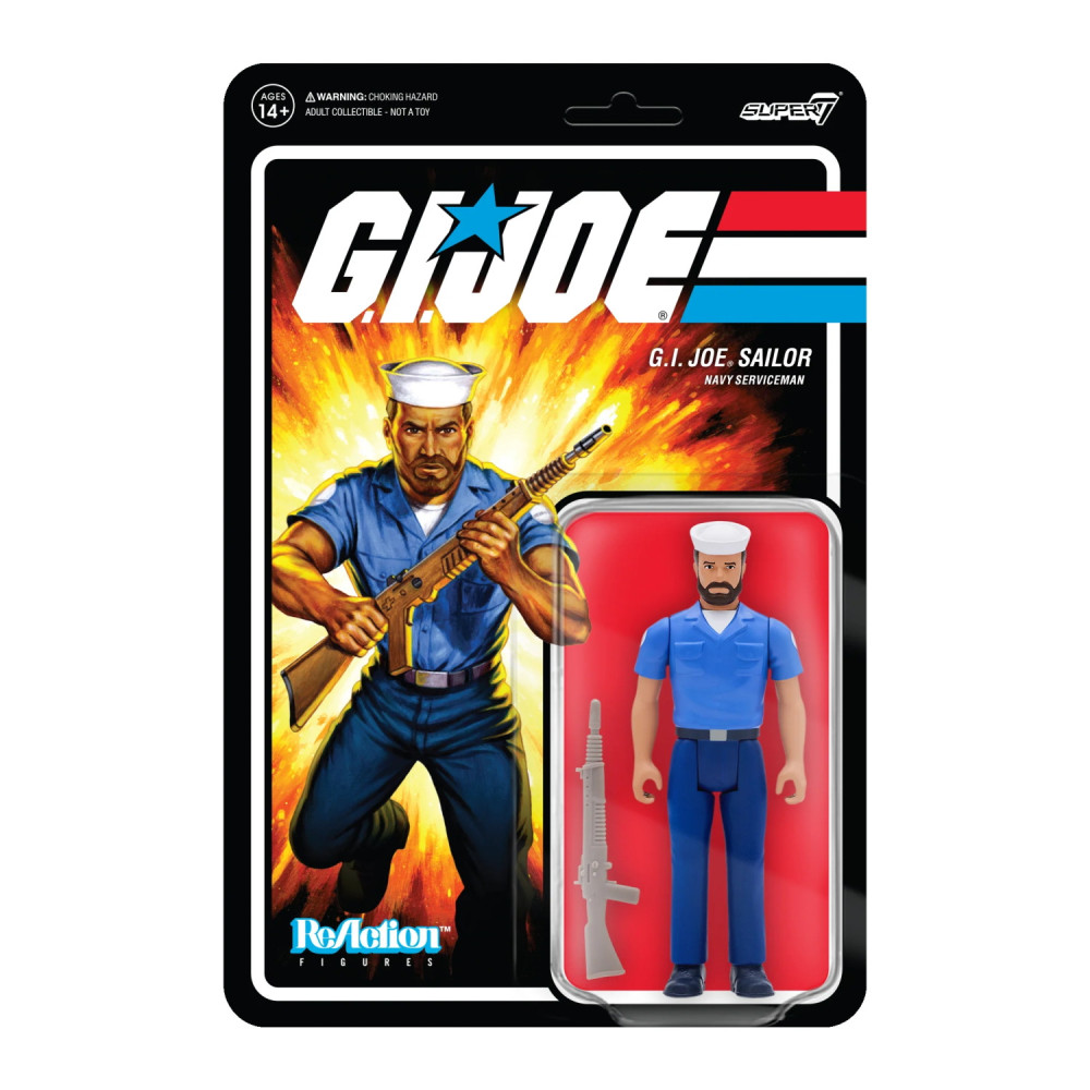 Reaction Figure G.I. Joe Blueshirt Beard Tan