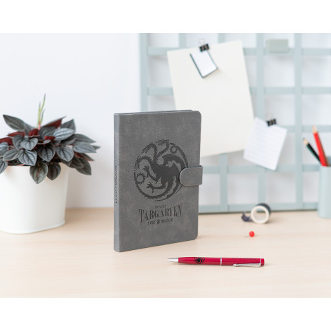 Caderno e caneta Targaryen A5 de Game of Thrones