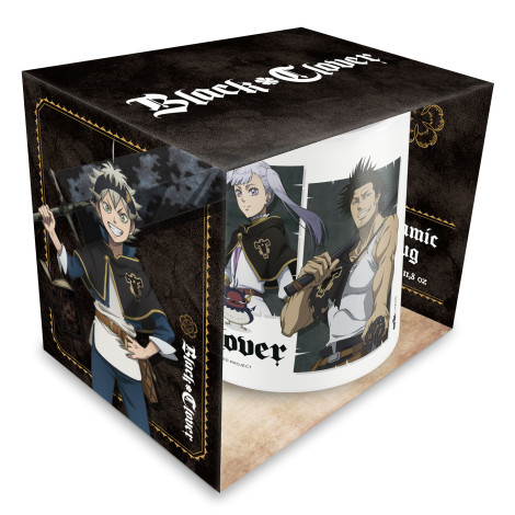 Caneca Black Clover Asta, Yuno, Noelle e Yami