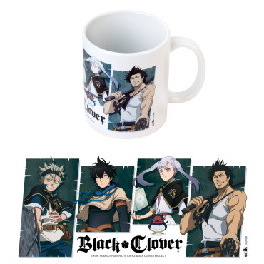 Caneca Black Clover Asta, Yuno, Noelle e Yami