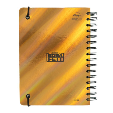 Caderno de capa pautada A5 O livro de Boba Fett